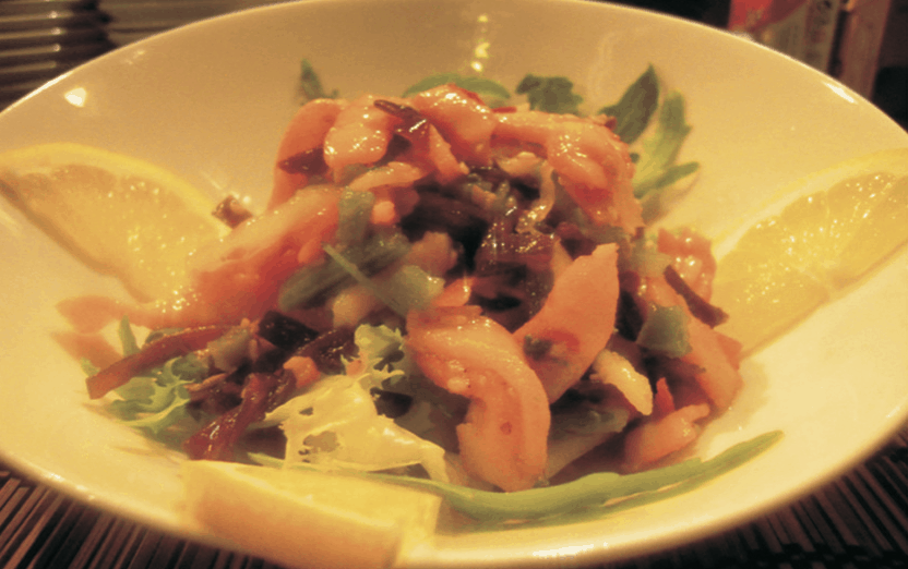 Salade de calamars et de légumes